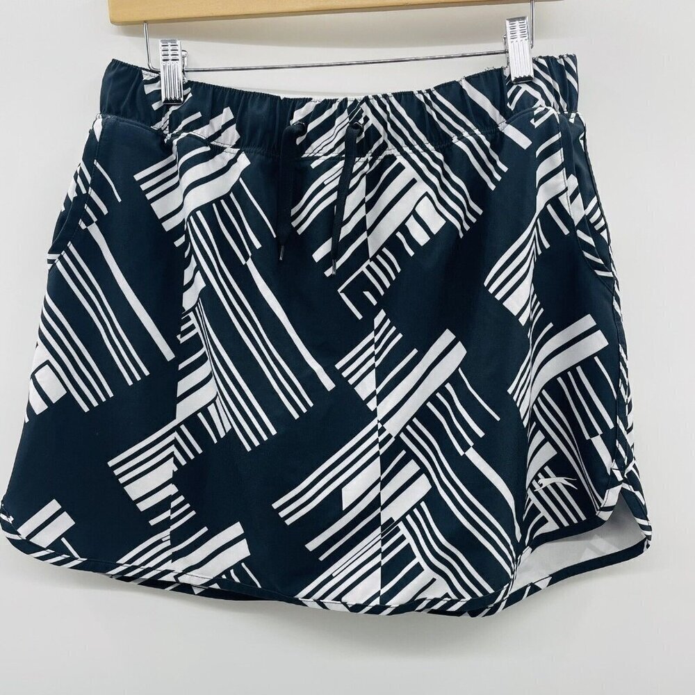 Slazenger Golf Womens Size Large Geometric Printed Skort in Black/White 2513